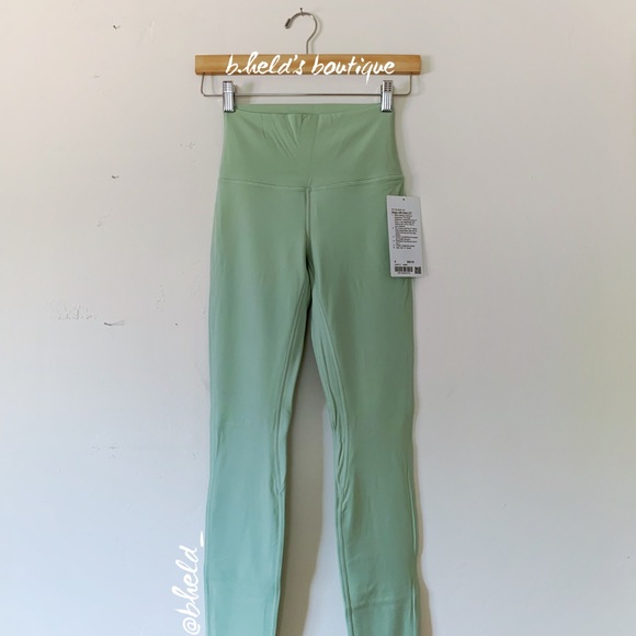 lululemon athletica Pants - lululemon Align High-Rise Pant 31" in Creamy Mint Green Size 4 Tall New NWT